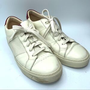 Greats Brooklyn Royale Off White Maroon Leather Mens Italy Shoes Sz 9 US Mens
